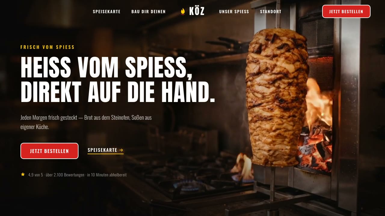 KÖZ — Website live