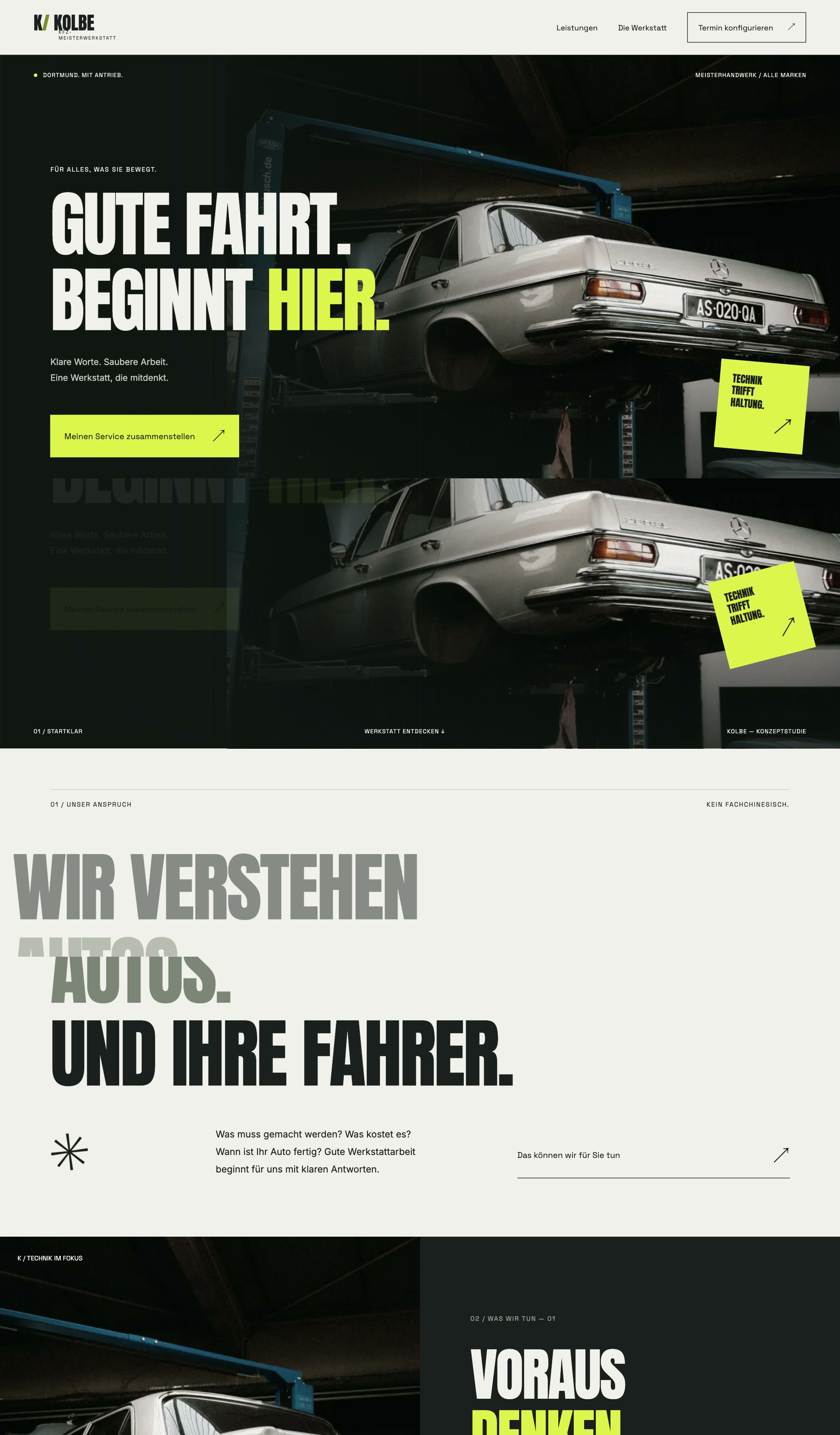 KOLBE Kfz-Meisterwerkstatt auf dem Desktop