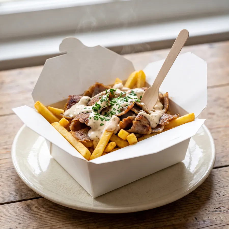 Döner-Box mit Pommes